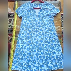 Lulu-B Blue and White Asymmetrical Dress